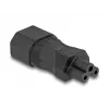Adaptador de alimentação DeLOCK IEC 60320 C14 para ficha C5 2,5 A reto preto