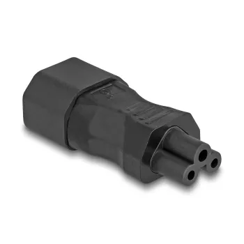 Adaptador de alimentação DeLOCK IEC 60320 C14 para ficha C5 2,5 A reto preto