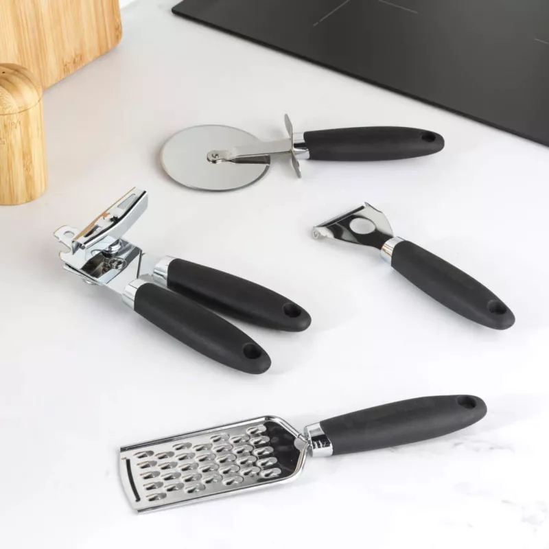 Conjunto de utensílios de cozinha Russell Hobbs Venus Collection 4 peças Preto