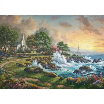 Thomas Kinkade Studios: Kleinod am Meer, puzzle 1000 peças
