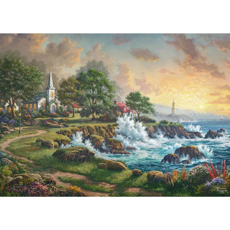 Thomas Kinkade Studios: Kleinod am Meer, puzzle 1000 peças