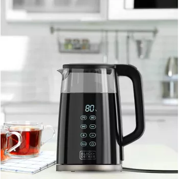 Chaleira elétrica Black & Decker 1,7L 2200W preta