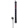 Unidade de distribuição de energia PDU ShiverPeaks BS09-20165 6 tomadas AC preto