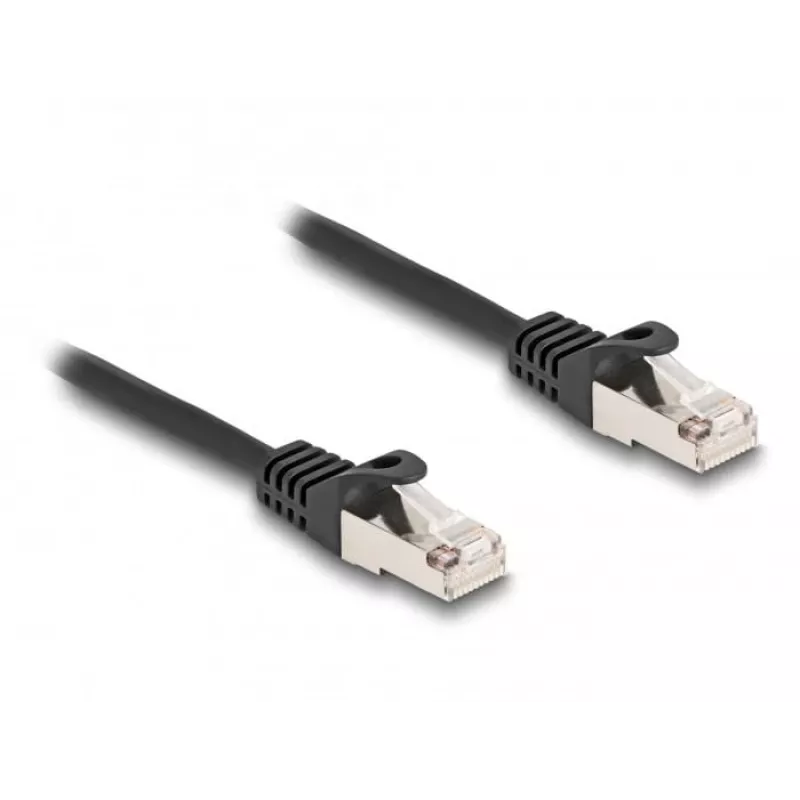 Cabo de rede DeLOCK ficha RJ50 para ficha RJ50 S/FTP 0,25 m preto