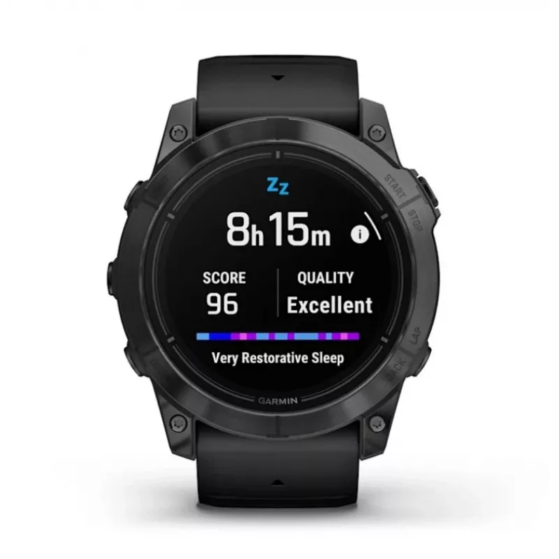 Smartwatch GARMIN epix Pro (Gen 2) — 1,4 polegadas AMOLED 454×454, 32 GB, GPS, Wi-Fi, Bluetooth, caixa de 51 mm, 98 g, silicone preto