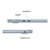MacBook Air 15, Azul-céu, M4 (10-CPU/10-GPU), 16 GB, 512 GB, Alemão, Fonte de alimentação 35W Dual USB-C, MC7C4D/A