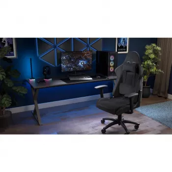 CORSAIR - Cadeira gaming TC100 RELAXED (tecido – cinzento/preto)