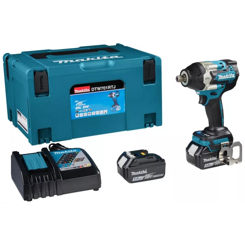 Makita DTW701RTJ chave de impacto com bateria 1000 rpm preto, azul