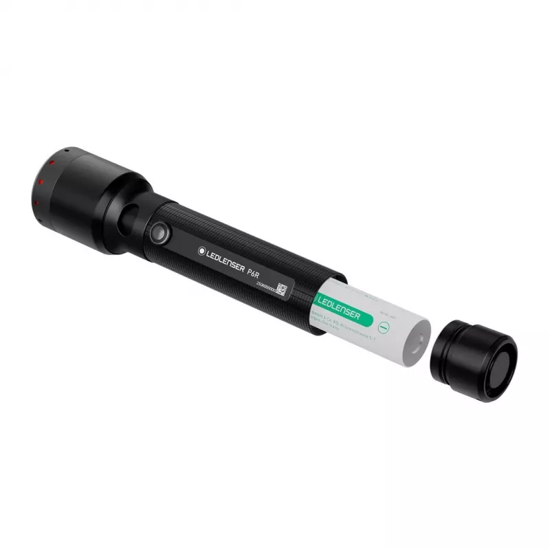 Lanterna de mão Ledlenser P6R preta LED