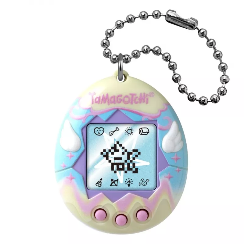 Animal de estimação virtual portátil Bandai Tamagotchi Angel Party 42993 — brinquedo digital