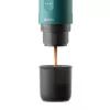 OUTIN Nano OTEM-01 máquina de espresso portátil, 20 bar, 7500 mAh, café moído/cápsulas, 0,67 kg, preto/turquesa