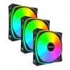 MONTECH AX120 PRO preto 120mm ARGB pack de 3