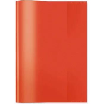 Capa para livros escolares HERMA A5 transparente/vermelho PP