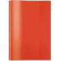 Capa para livros escolares HERMA A5 transparente/vermelho PP