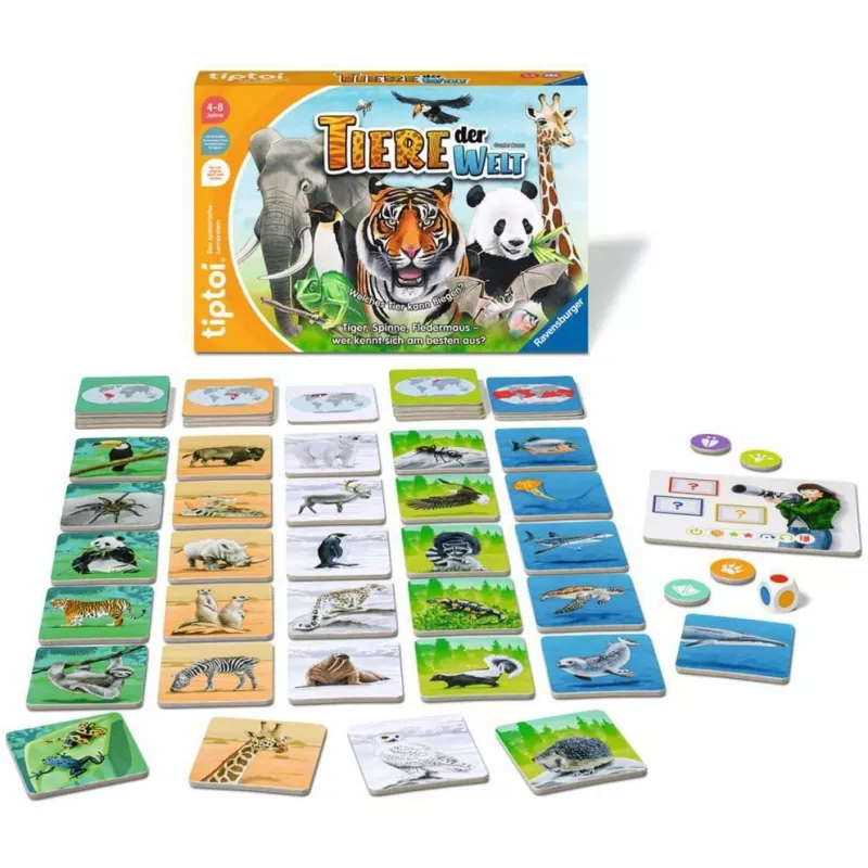 tiptoi Tiere der Welt, jogo de tabuleiro