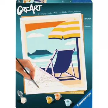 Conjunto de pintura Ravensburger CreArt – Relax at the Beach (23897) conjunto de arte