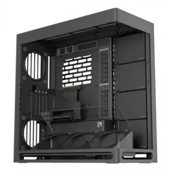 Caixa de PC HAVN HS 420 VGPU, Midi-Tower, E-ATX, vidro temperado, cabo riser PCIe-5.0 - preto