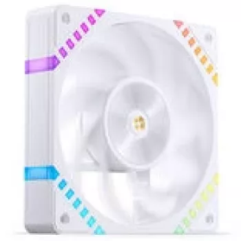 Ventoinha de caixa de 120 mm Jonsbo HF2-120 Branco — Reverse Blade, PWM, ARGB