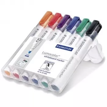 Marcador Staedtler Lumocolor Whiteboard 351 6 unid. Ponta redonda