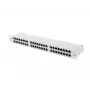 Patch panel LANBERG PPS6-1048-S 48 portas 1U 19 polegadas Cat6 FTP blindado