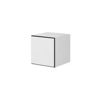 Armário de arrumação fechado Cama ROCO RO5 37/37/39 branco/preto/branco