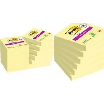 Papel de notas 3M 7100259321 quadrado amarelo 90 folhas autoadesivo
