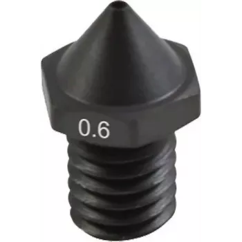 Bico para impressora 3D Flashforge Creator 4 0,6 mm endurecido – ponta de extrusão resistente ao desgaste