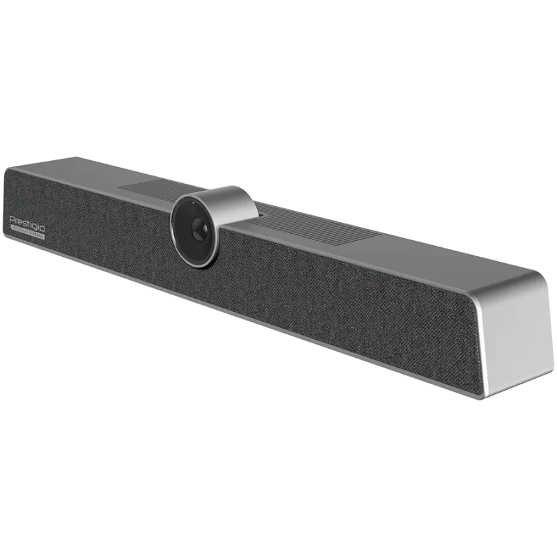 Prestigio Solutions Alpha barra de colaboração para videoconferência, UHD 12 MP, 6 microfones, alcance 8 m, USB-C/AUX