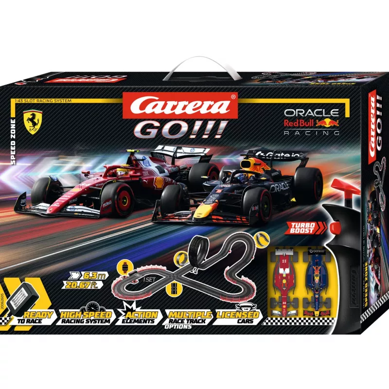 Pista de slotcars CARRERA GO!!! Speed Zone Set — pista elétrica modular
