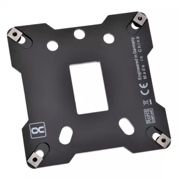 Backplate Alphacool 13071 aço inoxidável preto 90mm