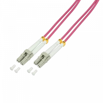 LogiLink FP4LC50 Cabo de fibra ótica InfiniBand 50 m 2x LC violeta