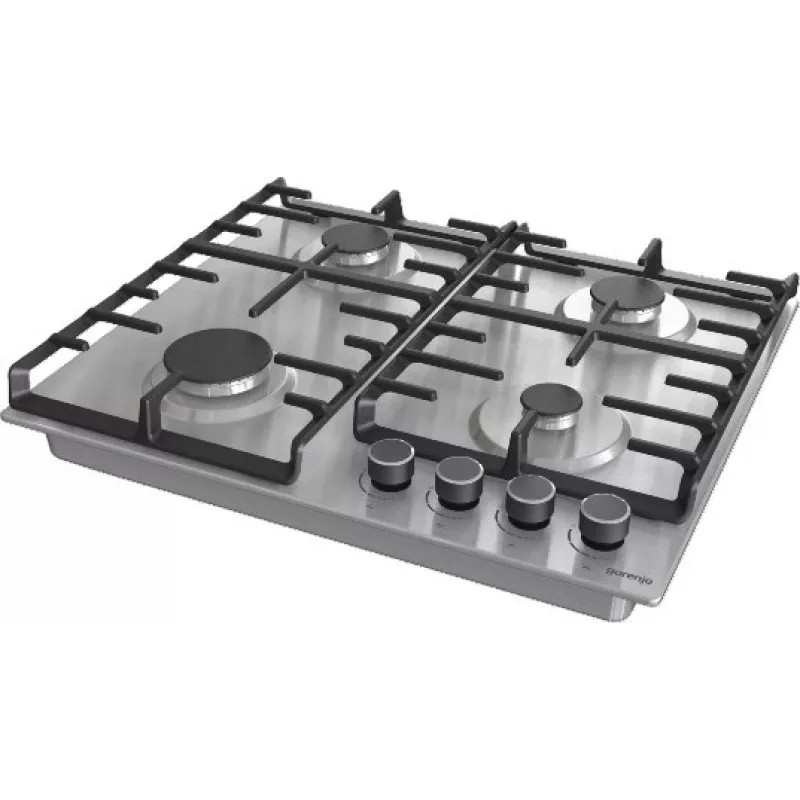 Placa de fogão Gorenje G642ABX aço inoxidável encastrar 60 cm gás 4 zonas