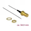 Cabo coaxial DeLOCK 89600 94,8 m SMA extremidade aberta estanhada dourado cinzento