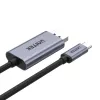 Adaptador de cabo UNITEK V1409A USB-C DisplayPort preto, cinzento