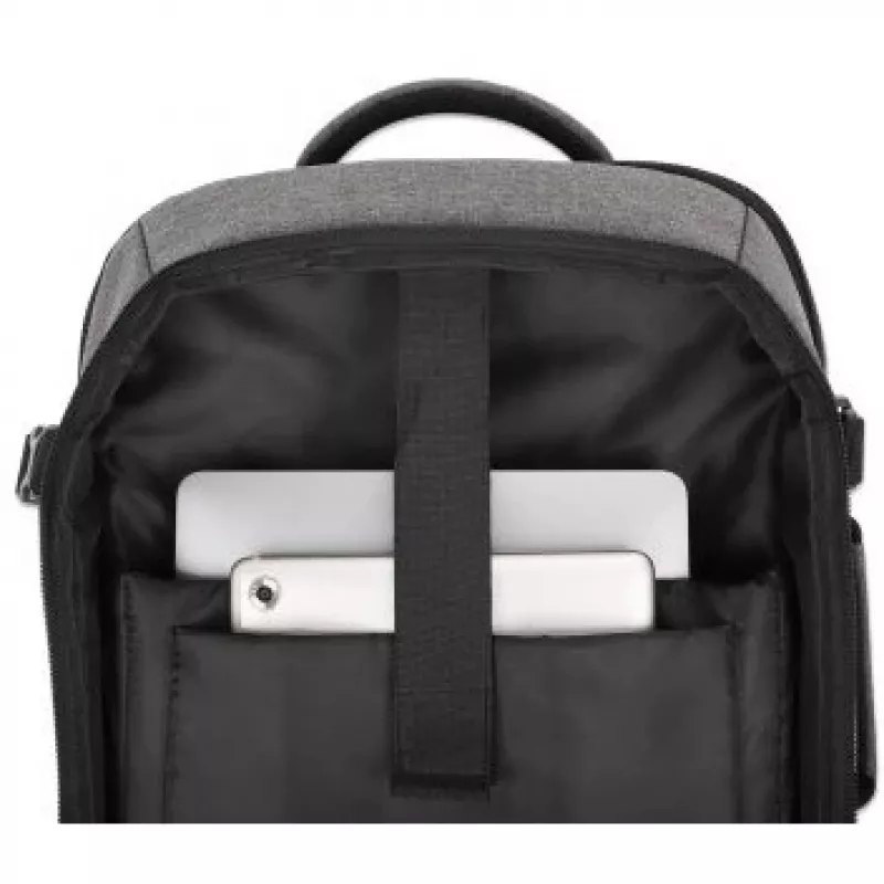 Mochila Manhattan Rome Notebook Travel 43,9 cm (17,3 inch) duas capas 40 L cinzento-claro