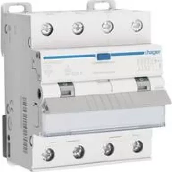 HAGER ADX482D disjuntor diferencial 4P 10kA C-32A 30mA A (ADX482D)