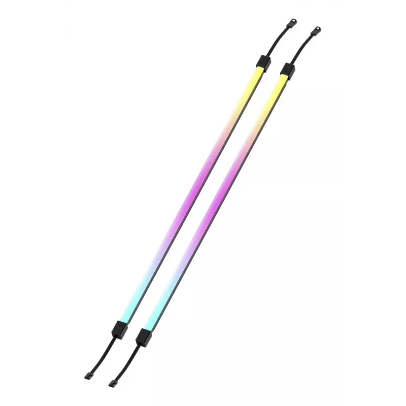 Tira LED CORSAIR LS430 Aurora — multicolor, 430×10×10 mm, pack de 2