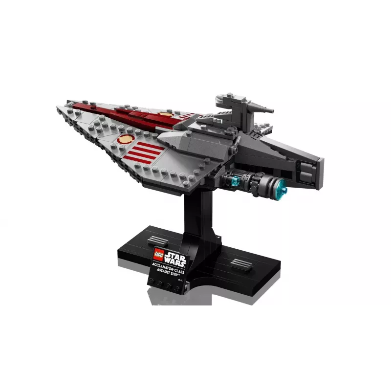 LEGO Star Wars conjunto Nave de assalto classe Acclamator 75404 — conjunto de construção, 450 peças, modelo de exposição 130×150×230 mm