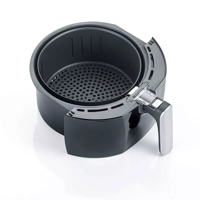 Severin 2430 Single 3,2 L autónoma 1500 W fritadeira de ar quente preto, aço inoxidável