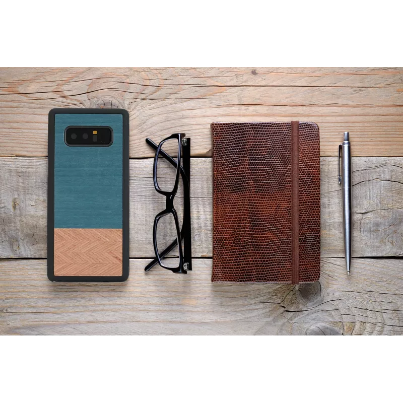 Capa para smartphone man and wood para Galaxy Note 8 – Denim preto