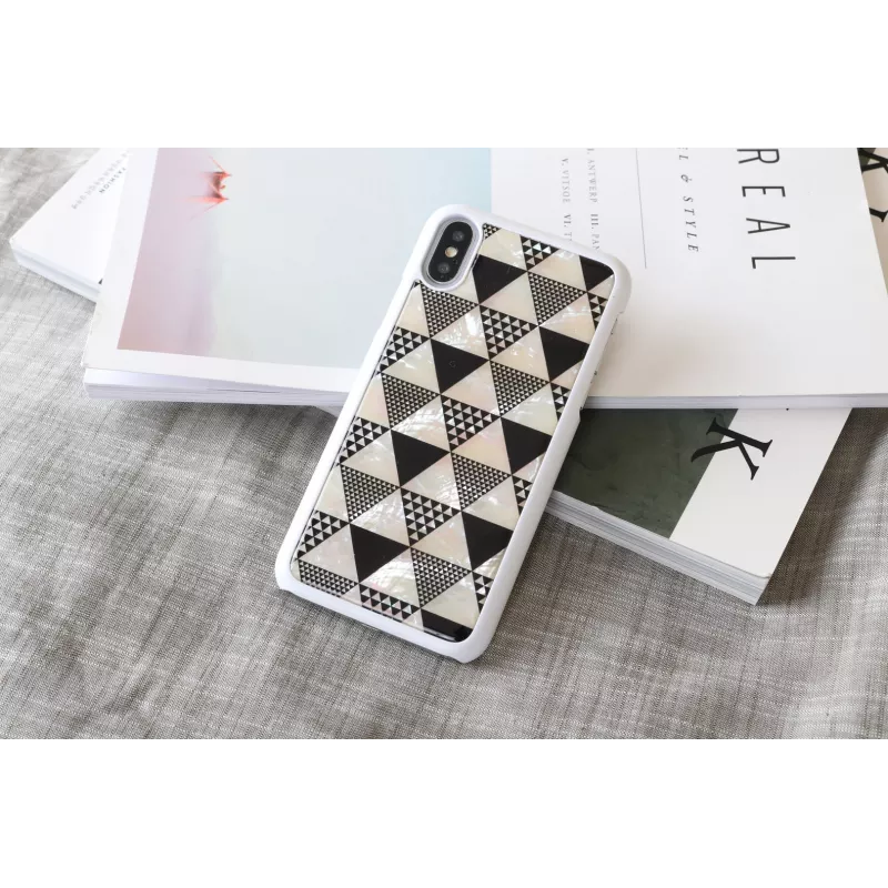 iKins Pyramid capa para iPhone XS/X, branca, K1623H