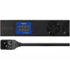 Unidade de distribuição de energia PowerWalker 10133010 PDU 1U preta, tomadas Type-F, conector fêmea C20, 16 A, 3500 W, cabo de 2 m