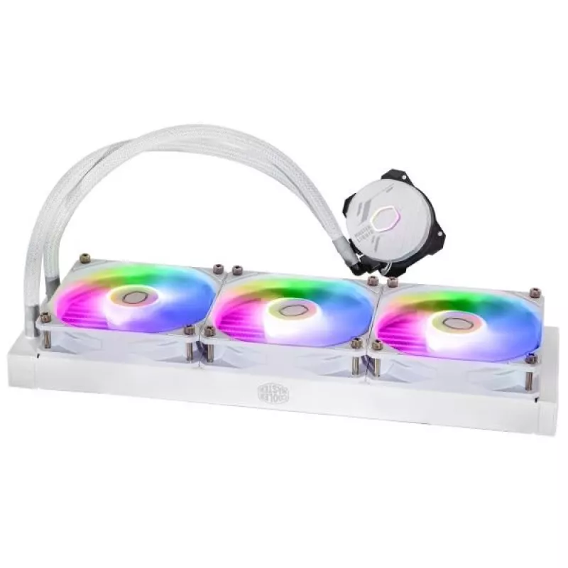 Kit de Refrigeração Líquida Cooler Master MasterLiquid 360L Core ARGB Branco Ventoinha 12 cm