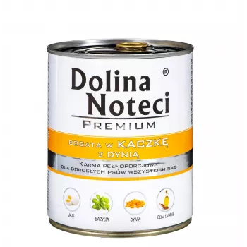 Dolina Noteci Premium rica em pato com abóbora ração húmida para cães 800 g