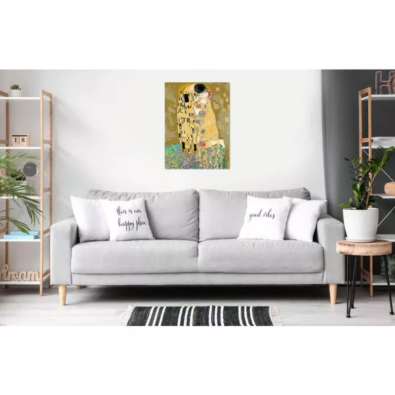 Conjunto de pintura por números Ravensburger CreArt ART Collection — O Beijo (Klimt) 23916, conjunto de tela