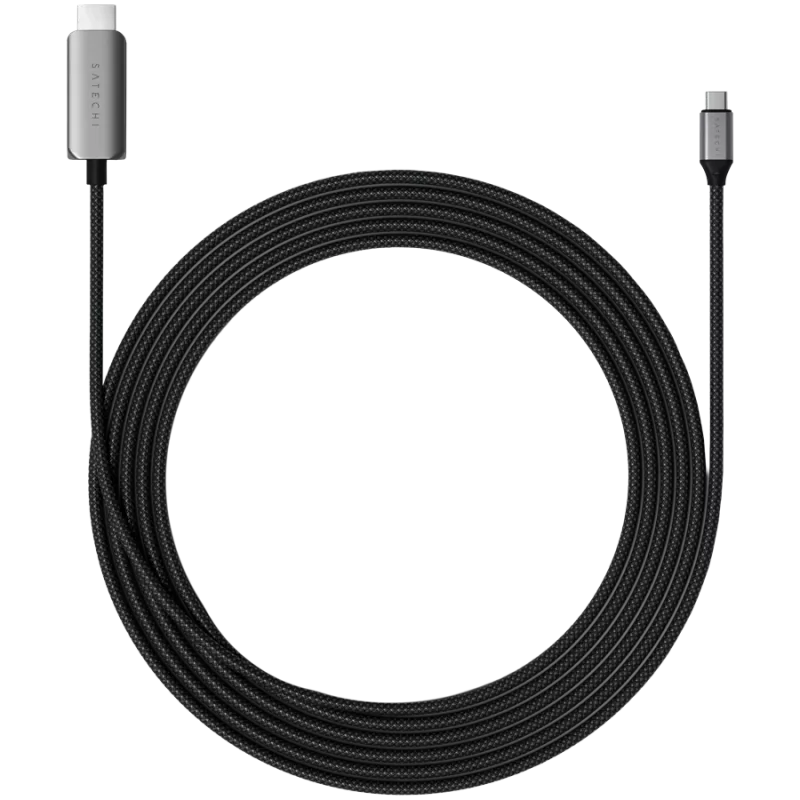 Cabo Satechi USB-C para HDMI 2.1 8K, comprimento: 1,96 m com conector HDMI 2.1 e USB-C