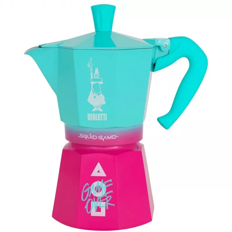 Cafeteira Moka Bialetti 0005393 alumínio azul rosa