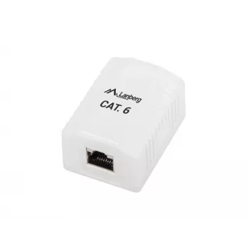 Tomada de superfície RJ-45 branco Lanberg OS6-0001-W