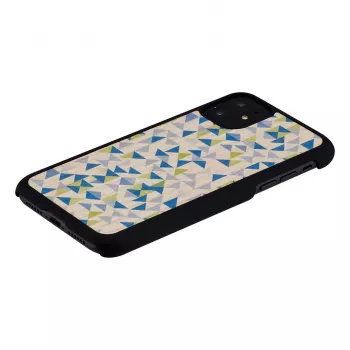 Capa para telemóvel man and wood para iPhone 11 — triângulo azul sobre preto, capa rígida de proteção