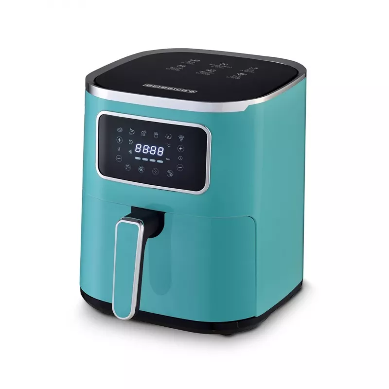 Fritadeira de ar quente HEINRICH'S HFR 8216 — 5,0 l, 1450 W, verde, controlo tátil, ecrã LED